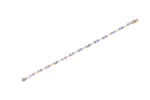 Load image into Gallery viewer, Oval Tanzanite Bracelet in 14k Yellow Gold
