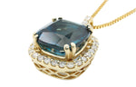 Load image into Gallery viewer, London Blue Topaz Pendant 14k Yellow Gold
