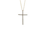 Load image into Gallery viewer, Chocolate Diamond Cross Pendant Necklace
