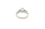 Load image into Gallery viewer, Sky Blue Topaz Ring with Diamonds 14k Yellow Gold
