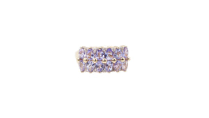 Tanzanite and Diamond Ring in 14k Yellow Gold