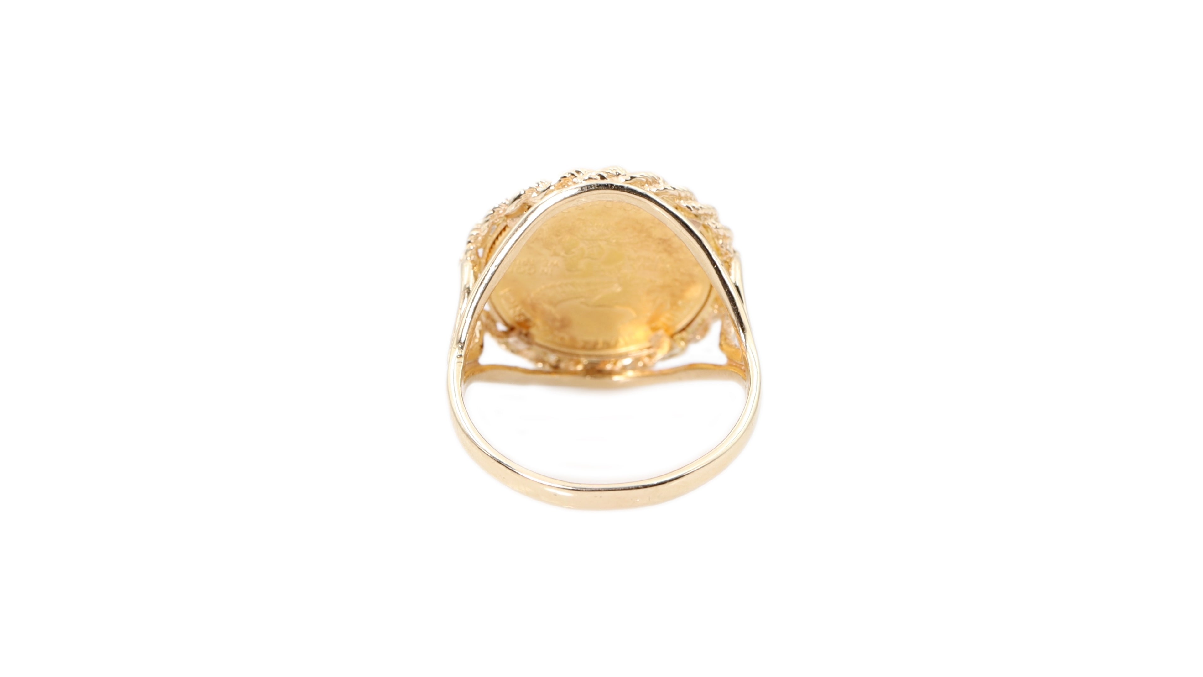 Gold Coin Ring