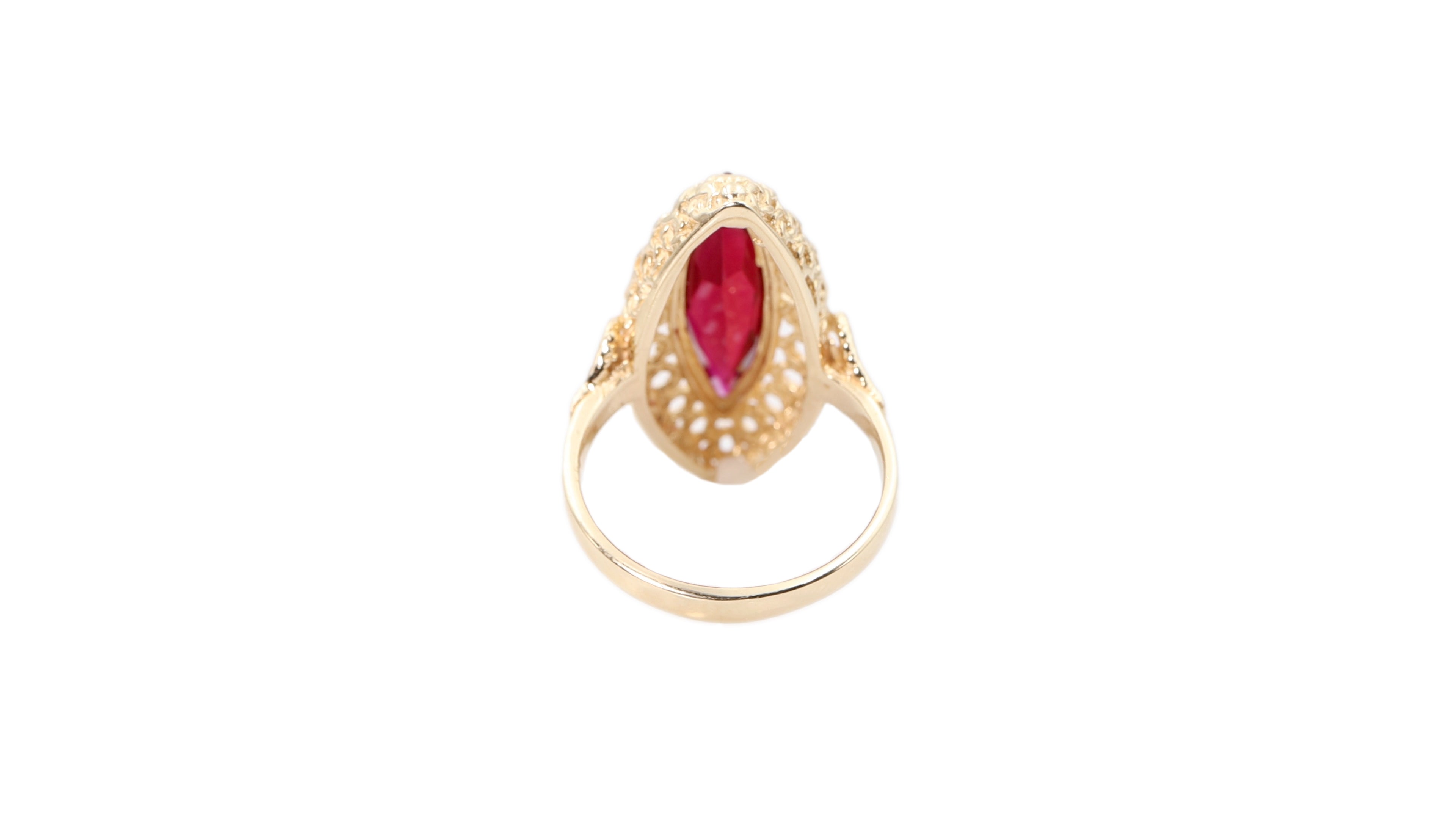 Marquee Ruby 14k Yellow Gold Ring