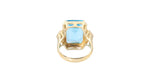 Load image into Gallery viewer, Blue Topaz and Diamond Ring in 14k Gold
