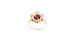 Load image into Gallery viewer, Checkerboard Garnet 10k Gold Ring
