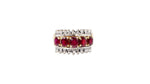 Load image into Gallery viewer, Diamond and Garnet Ring in 14k Yellow Gold
