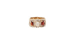 Load image into Gallery viewer, Diamond and Garnet Ring in 14k Yellow Gold
