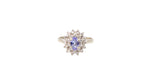 Load image into Gallery viewer, Oval Tanzanite and Diamond Ring in 14k Gold
