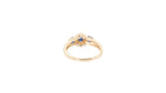 Load image into Gallery viewer, Oval Sapphire and Diamond Ring in 10k Yellow Gold
