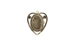 Load image into Gallery viewer, Hand Carved Italian Shell Cameo with Heart Shaped Metal Locket
