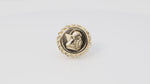 Load and play video in Gallery viewer, Angel Coin Ring 10k Yellow Gold
