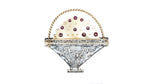 Load image into Gallery viewer, Vintage 14k Gold and Silver Fruit Basket Brooch
