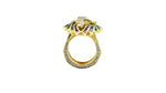 Load image into Gallery viewer, Ruby, Sapphire, Emerald and Diamond Peacock Ring/Pendant
