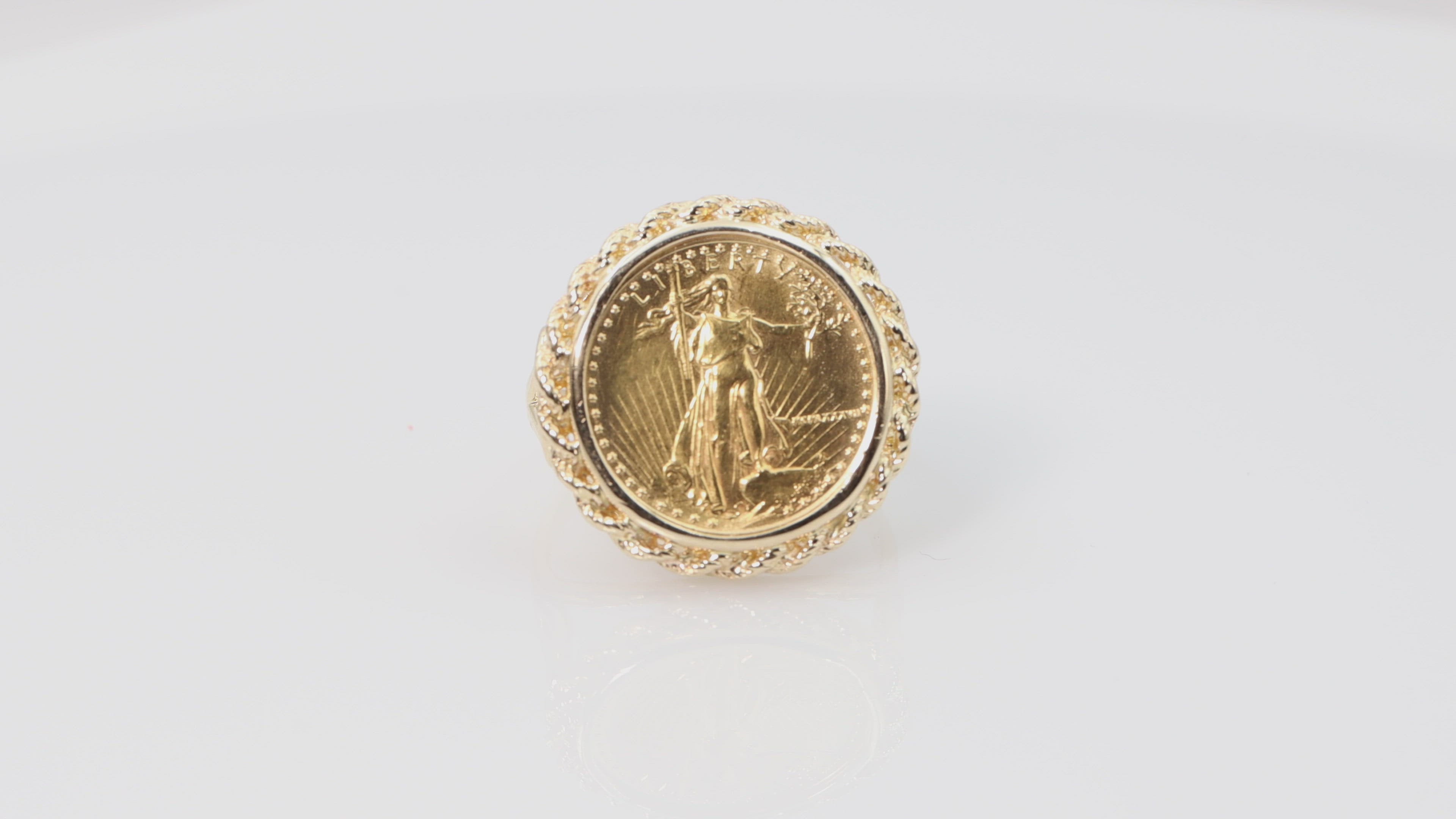 Gold Coin Ring