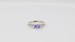 Load and play video in Gallery viewer, Tanzanite and Diamond 10k Gold Ring
